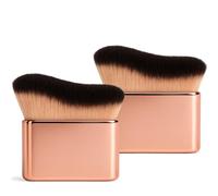 Professional Kabuki Foundation Brush - Rose Gold Makeup Brush for Powder, Liquid, Cream & Self Tanner | Face, Neck & Body Makeup