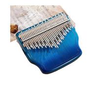 Professional Kalimba 34 Keys Veneer Beech Wood 34 Key Kalimba Finger Piano Beginners Instrument With Storage Box(B Blue)