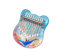 Professional Kalimba Mini Kalimba 10 Keys Acrylic Thumb Piano Finger Piano Keyboard Instrument With Learning Book(Style 4)