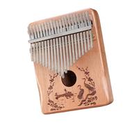 Professional Kalimba Professionally Tuned Kalimba 21 Key Mini Portable Beginner Instrument(Boat varnish)