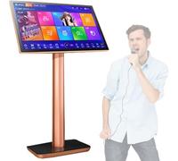 Professional Karaoke Machine, Karaoke System audio set with Wireless Mic and Speaker, 27 Languages Switchable, Online Movie Intelligent Song-Selection for Home Party Meeting 19.5inch-6TB