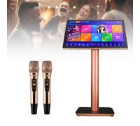 Professional Karaoke Machine with Wireless Microphone, Smart Screen Player, Mobile App Control, Cloud Song Download, Ideal for Home and Bar Entertainment