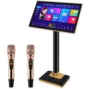 Professional Karaoke System, 21.5" Capacitive Touchscreen Machine with Wireless Microphone, Built-in Amplifier, App Control & 1.1M Cloud Songs for Bars & Entertainment