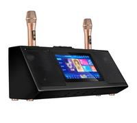 Professional Karaoke System with 10.1 Inch Touch Screen, Portable Karaoke Machine With Wireless Microphone, Phone App Control, Power Amplifier Function, for Home, Camping