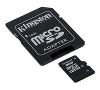 Professional Kingston 4GB MicroSDHC Card for HTC Evitaire Smartphone with custom formatting and Standard SD Acapter. (Class 4)