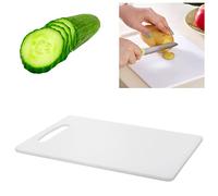 Professional Kitchen Chopping Board Plastic White Large 25cm x 40cm