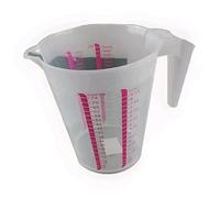 Professional Kitchen Measuring Jug, Clear Plastic, 2000ml Capacity, Dual Scale Markings for Baking and Cooking, with Easy Pour Spout