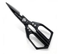 Professional Kitchen Scissors,Heavy Duty Multi-Purpose Food Cooking Shears for Jointing Chicken,Cutting Herbs,Opening Packages - Dishwasher Safe with Bottle Opener (Black)
