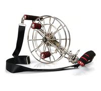 Professional Kite Reel, Stainless Steel Heavy Duty Winder with Brake, Metal Grip Wheel for Large Kite Flying