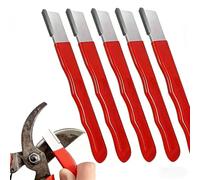 Professional Knife Sharpener - Tungsten Diamond Ceramic Sharpening Stone, Versatile Tool for Kitchen Knives & Garden Shears, Sharpens Various Blades,Red