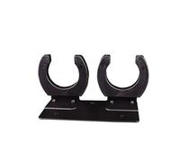 Professional KTV Mic Mount Stand With Single/Double Hooks Feature Enjoy Better Performances In Various Setting Black Home Karaoke Equipment