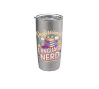 Professional Language Nerd Interpreter Translator ASL Stainless Steel Insulated Tumbler