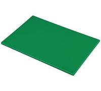 Professional Large Chopping Board - 45 x 30cm Plastic Catering Food Prep Cutting Board | Colour Coded | Lightweight, Dishwasher Safe, Non-Slip, Durable (Green)