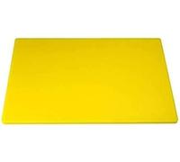 Professional Large Chopping Board - 45 x 30cm Plastic Catering Food Prep Cutting Board | Colour Coded | Lightweight, Dishwasher Safe, Non-Slip, Durable (Yellow)
