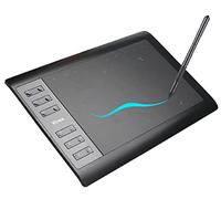 Professional Large Drawing Digital Graphics Tablet bundle, 12 inch 10x6" drawing area, 12+10 Hot Keys, comes with pressure pen, pen holder, protection bag and a lot more