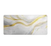 Professional Large Mouse Mat 800x300mm Featuring Abstract Liquid Flow Colour Pattern Anti-Fray Stitched Edges Waterproof Gaming Mousepad with Natural Rubber Base for Precision and Speed