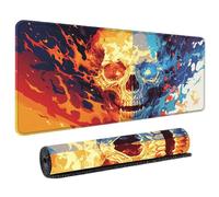 Professional Large Mouse Mat 800x300mm Featuring Abstract Liquid Flow Colour Pattern Anti-Fray Stitched Edges Waterproof Gaming Mousepad with Natural Rubber Base for Precision and Speed