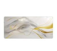 Professional Large Mouse Mat 800x300mm Featuring Abstract Liquid Flow Colour Pattern Anti-Fray Stitched Edges Waterproof Gaming Mousepad with Natural Rubber Base for Precision and Speed