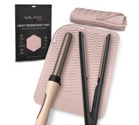 Professional Large Silicone Heat Resistant Styling Station Mat for All Hair Irons, Curling Iron, Straightener Pad, Iron Flat Hair, Hair Tools Appliances Hair Dryer Salon Tools Hair Stylist (Rose Gold)