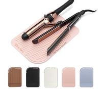 Professional Large Silicone Heat Resistant Styling Station Mat for All Hair Irons, Curling Iron, Straightener Pad, Iron Flat Hair, Hair Tools Appliances Hair Dryer Salon Tools Hair Stylist (Rose Gold)
