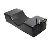 Professional Lash Pillow Neck Support Eyelash Pillow Soft Grafting Eyelashes Memory Foam Eyelash Extension Pillow Makeup Salon (Leather Black)