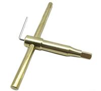 Professional Lathe Chuck Tools T Shaped Handle Wrench Smooth Metal Surfaces Lathe Chuck Tool Chuck Handle 40CR Quenching(12mm)