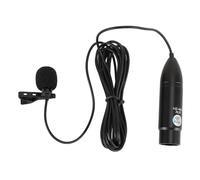 Professional Lavalier Microphone, XLR Interface with Intelligent Noise Reduction, HD Sound, Aluminum Alloy Construction, Clip On Lapel Mic, for Filming, Livestream, Interviews, 48V