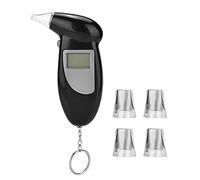 Professional LCD Screen Alcohol Breath Tester Analyzer High Sensitivity Lie Detector Breathalyser with Keychain Design for Personal Use and Multiple Users