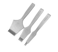 Professional Leather Craft French Angled Chisel Leather Craft Tools Hole Punches Lacing Stitching Perforate(2.7/3.0/3.38/3.85mm) (French Chisel 2.7mm)
