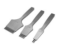 Professional Leather Craft French Angled Chisel Leather Craft Tools Hole Punches Lacing Stitching Perforate(2.7/3.0/3.38/3.85mm) (French Chisel 3.38mm)