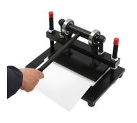 Professional Leather Cutting Press 4409lbs Capacity 100mm Thickness Manual Shoe Making Tool with Stroke Adjustment Non-Slip Base UK Supply