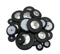 Professional Leather for WOODWIND Parts, Tenor Saxophone for PADS Replacement, 25 pcs/set, Brown, Black, White (Black)