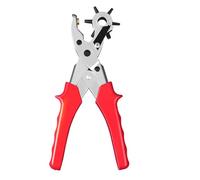 Professional Leather Hole Punching Belt Hole Puncher Heavy Duty Revolving Plier Tool Multi Sized for Belt Pet Collar Household Tool