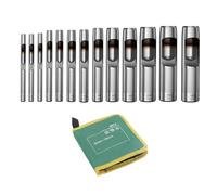 Professional Leather Puncher Tool with Interchangeable Tip and Ergonomic Handle for Precise Hole Punching on Belts Bags Multi Size Leather Pliers