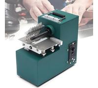 Professional Leather Splitter Machine, 1400 RPM High Speed, 0-80mm Adjustable Cutting Width, 90mm Shaft - Skiver for Leather, PVC, Paper 300x150x290mm