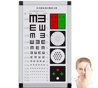 Professional LED Eye Chart, Vision Testing Light Box with 5m/3m (2-in-1) & 2.5m Distances, Adjustable Brightness Anti-Glare Panel for Optometry Clinics and Optical Shops(Dimmable,5M)