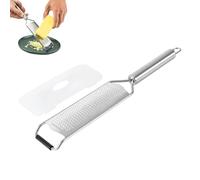 Professional Lemon Zester,Stainless Parmesan Cheese Grater for Kitchen,Microplane Ginger Grater Tool,Handheld Garlic Grater Compact,Suitable for Citrus,Orange,Nutmeg and Chocolate