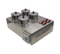 Professional Lens Dyeing Machine with 4 Stainless Steel Cups, Independent Switches, Adjustable Heating for Optical Labs and Shops