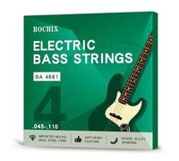 Professional Level Electric Bass Guitar Strings - BA 4681 4-String Set, Hexagonal Steel Core & Nickel-Plated Alloy Winding, Premium Tone for Pros