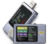 【Professional Level] FNIRSI USB Tester with Bluetooth, USB Power Multimeter 4-28V 7A LCD USB A&C Voltage Current Power Tester Fast Charge Detection Capacity Measurement, PD2.0/PD3.0,QC2.0/QC3.0