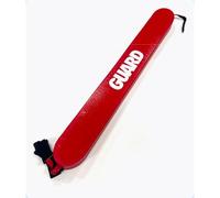 Professional Lifeguard Rescue Tube, Red with White Guard Text, Heavy-Duty Water Safety Float for Swimming Pools and Beach Rescue