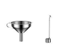 Professional Liquid Filtering Funnel Professional Stainless Funnel With Fine Ladle For Straining Juices Wine And Oils Kitchen Filtration Tool