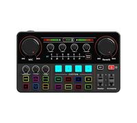 Professional Live Sound Card 12 Electronic Tone Sound Card 48V Power Supply Mixer For Live Streaming Recording Interface