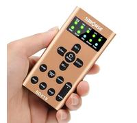 Professional Live Sound Card, Bluetooth 5.3 Audio Mixer with Magic Voice Changer & Noise Cancellation, Portable USB-C Sound Card for Streaming/Karaoke/Recording on PC/iOS/Android (Gold)