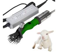 Professional Livestock Shearing Tool, 13-Blade Electric Clipper for Quick Wool Removal on Sheep, Goats, Camels & Alpacas Green