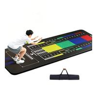 Professional Long Jump Test Mat 1.7/2.7M, Standing Long Jump Mat Double-Sided Anti Slip, Silent Shock Absorption Physical Fitness Test Board for School, Gym, PE Class, Household