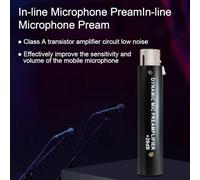 Professional Low Noise Microphone Preamplifier Dynamic Mic Preamp High Gain 28dB XLR Connection for Studio Recording Live Performance Karaoke Metal Casing 9.5x2cm