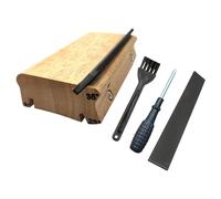 Professional Luthier Tool Handle Guitar Fingerboard Pitches Adjustment Tool For Reshaping And Burr Removal Ergonomic Handle Fret Dressing