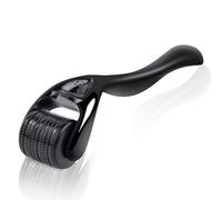 Professional LUXECARE Derma Roller for Hair & Beard Growth 540 Titanium Micro Needling Rollers for Men and Women for Acne Scars, Face Wrinkles, Stretch Marks Hair Operation Scars (Black(0.75mm)