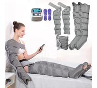 Professional Lymphatic Drainage Machine Air Pressure Detox Massage,Air Compression Leg Massager, Pressotherapy and Lymphatic Drainage Machine (2 Arm 1 Waist 2 Legs 6 Cavities)
